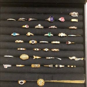 Brand new size 11 rings. Entire box-39 rings